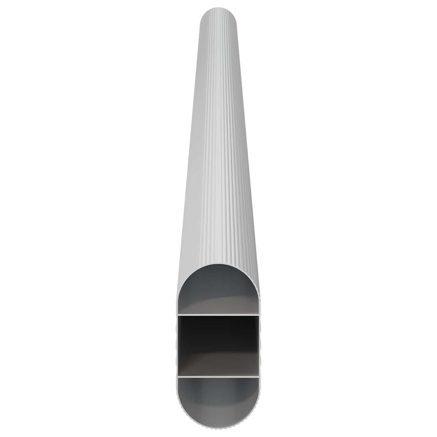 Asta per armadio 2 pcs Argento 371,5 x 15 x 29 mm | homemem39