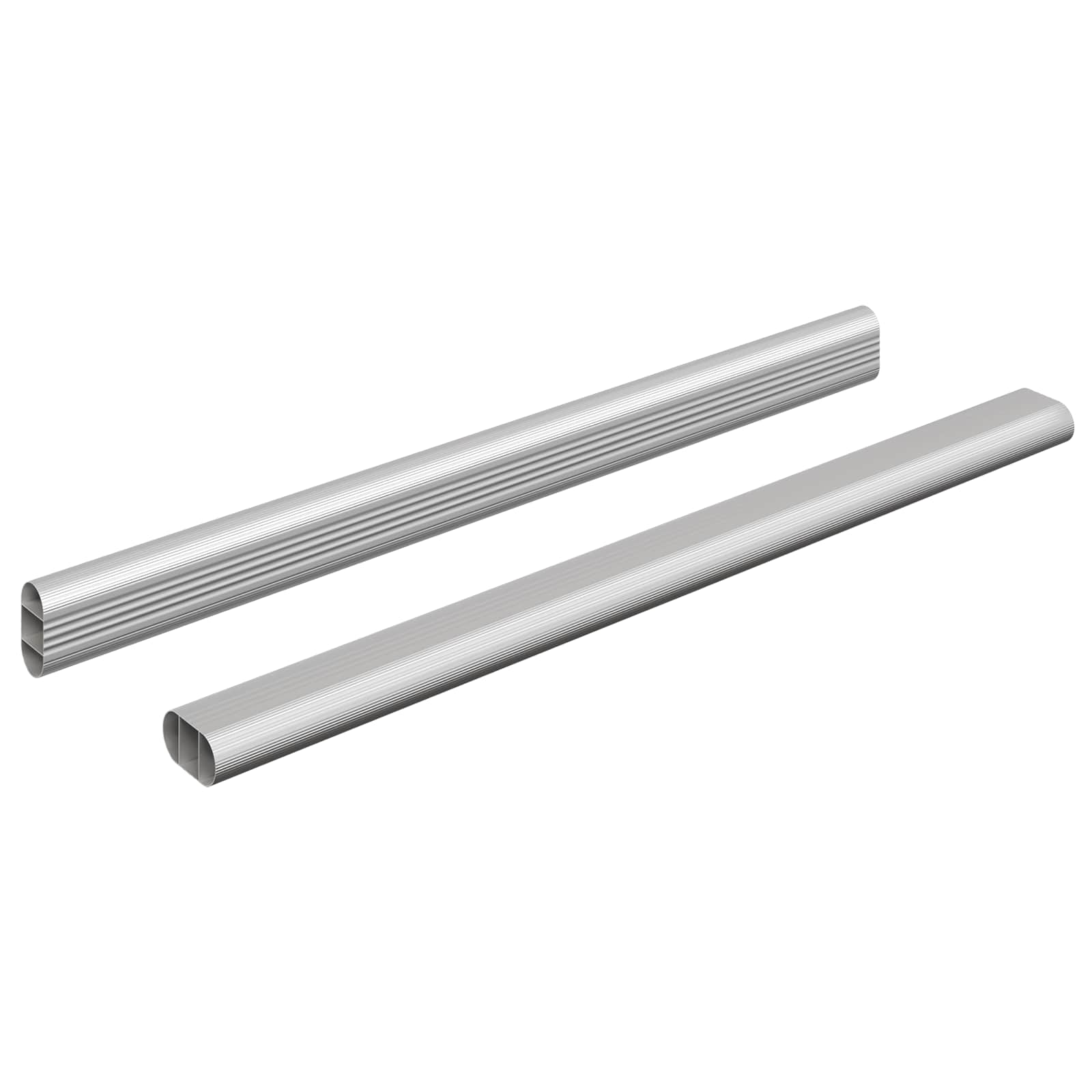 Asta per armadio 2 pcs Argento 464 x 15 x 29 mm | homemem39