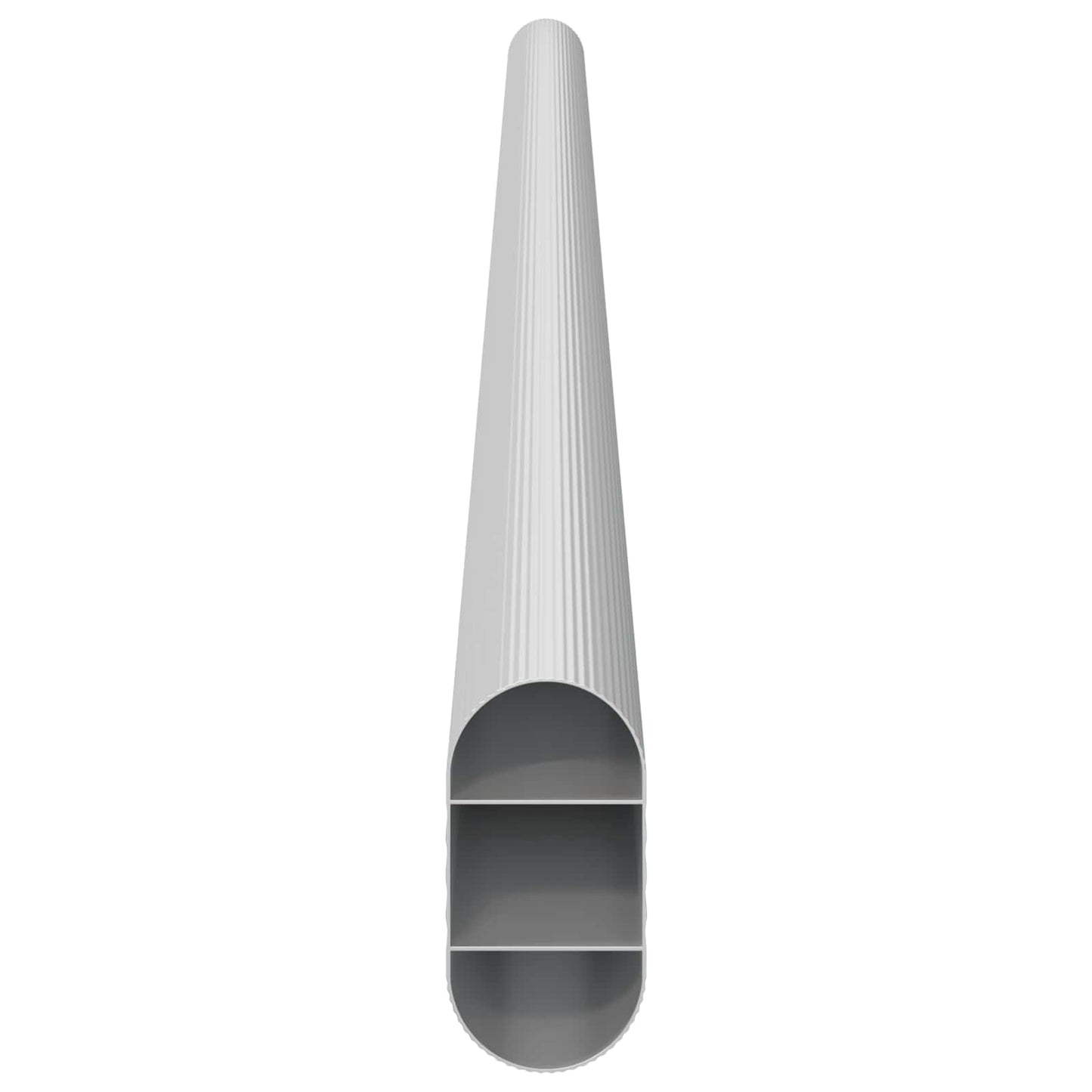 Asta per armadio 12 pcs Argento 464 x 15 x 29 mm