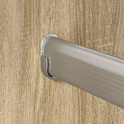 Asta per armadio 2 pcs Argento 472 x 15 x 29 mm | homemem39