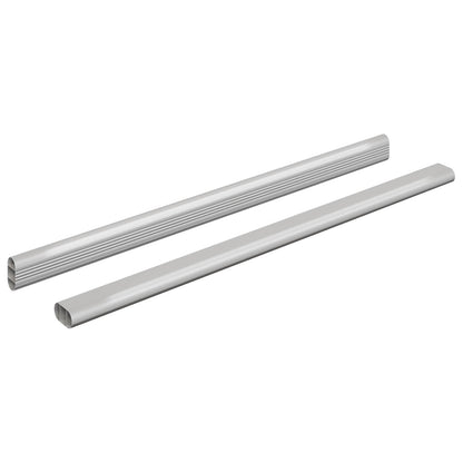 Asta per armadio 2 pcs Argento 472 x 15 x 29 mm | homemem39
