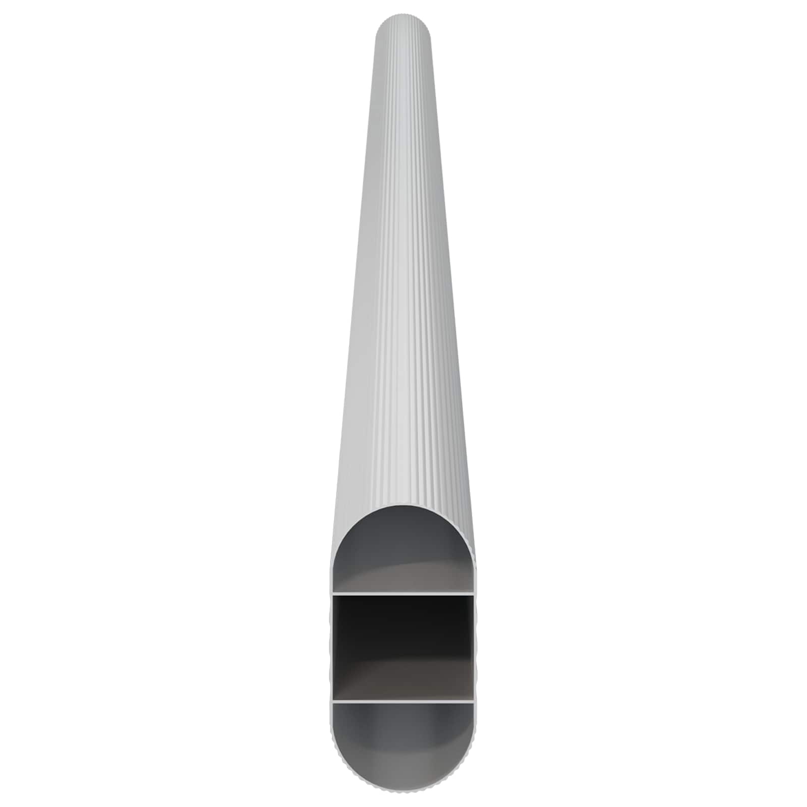 Asta per armadio 2 pcs Argento 472 x 15 x 29 mm | homemem39