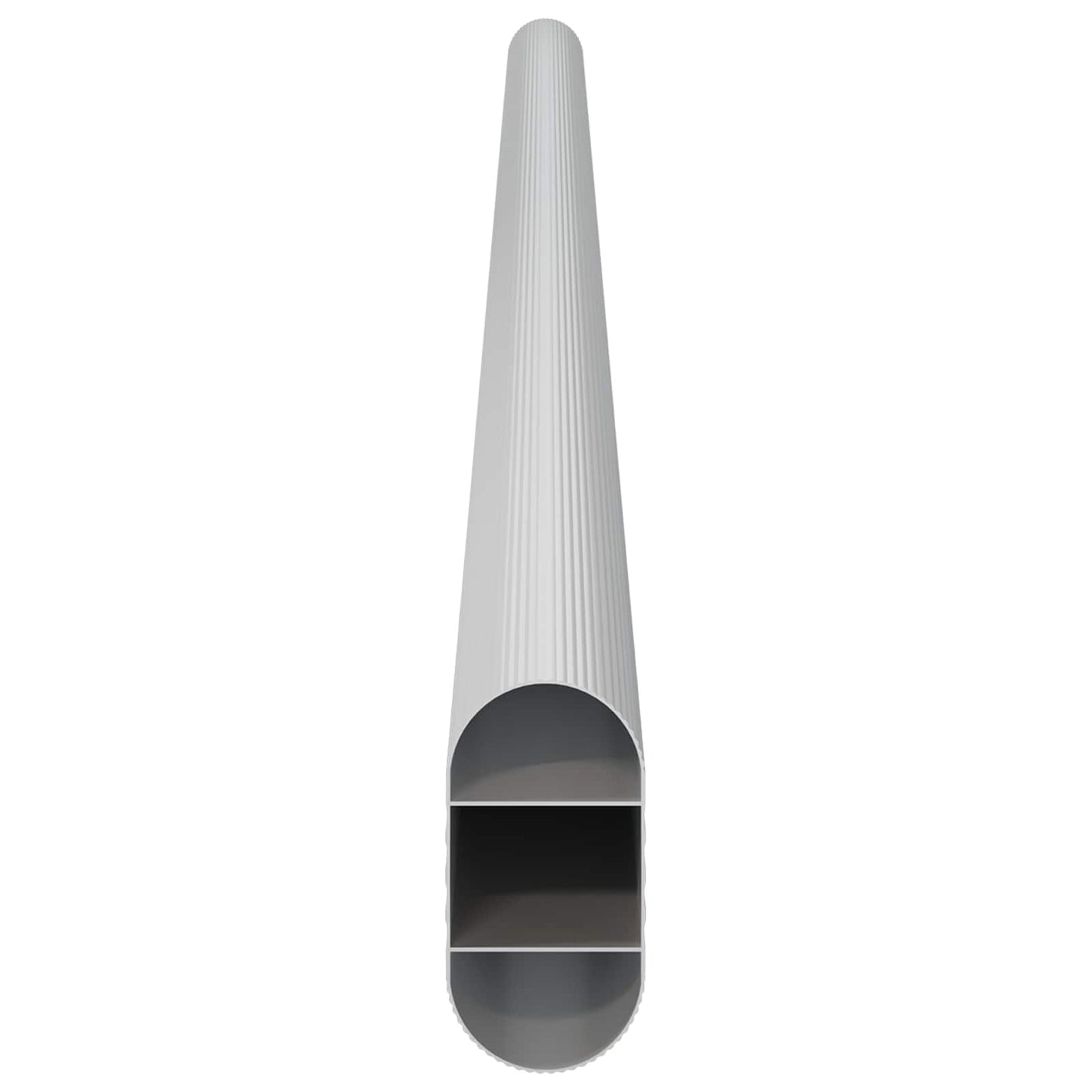 Asta per armadio 2 pcs Argento 472 x 15 x 29 mm