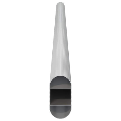Asta per armadio 12 pcs Argento 472 x 15 x 29 mm | homemem39