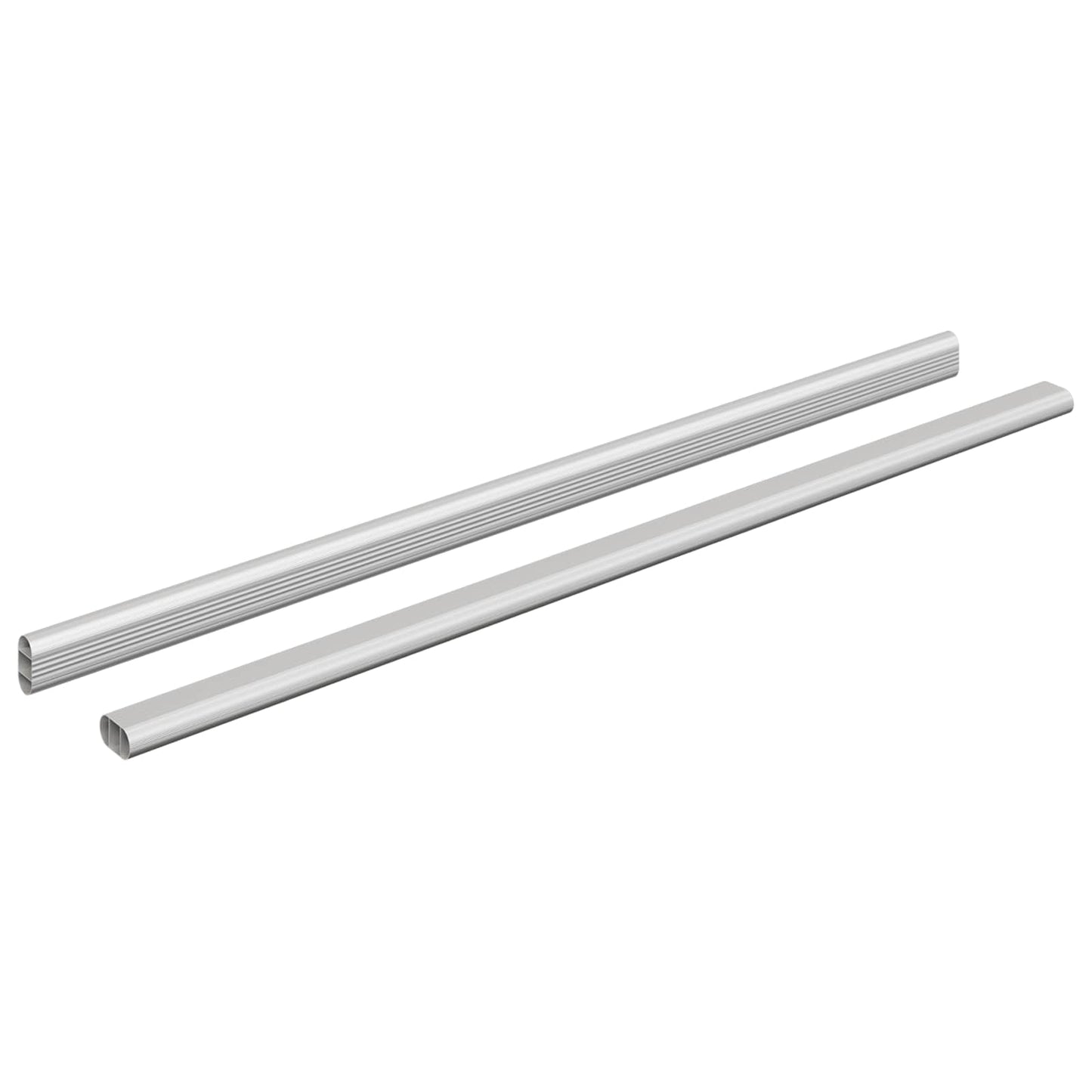 Asta per armadio 2 pcs Argento 664 x 15 x 29 mm
