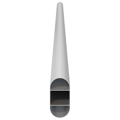 Asta per armadio 12 pcs Argento 664 x 15 x 29 mm | homemem39
