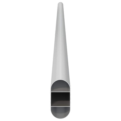 Asta per armadio 2 pcs Argento 764 x 15 x 29 mm | homemem39