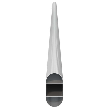 Asta per armadio 2 pcs Argento 964 x 15 x 29 mm