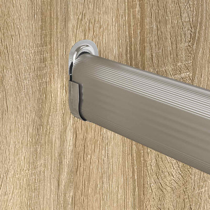 Braccio per asta dell'armadio 2 pcs Zinco Bianco Ferro