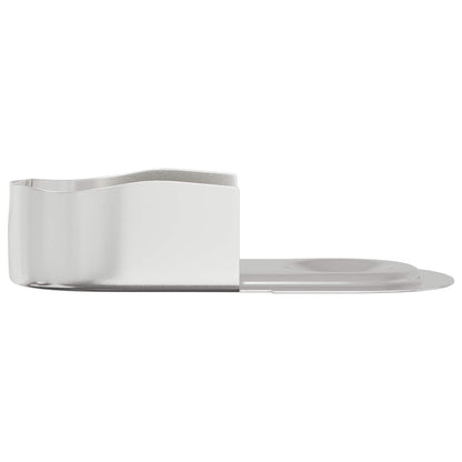 Braccio per asta dell'armadio 2 pcs Zinco Bianco Ferro