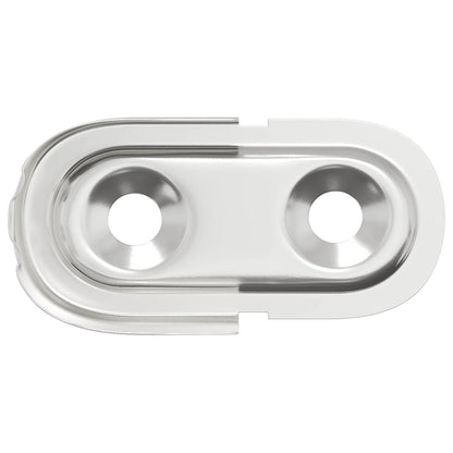 Braccio per asta dell'armadio 2 pcs Zinco Bianco Ferro