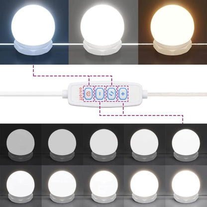 Luci per Specchio 12 pcs Bianco 4.5 x 4.5 x 4.8 cm Plastica | homemem39
