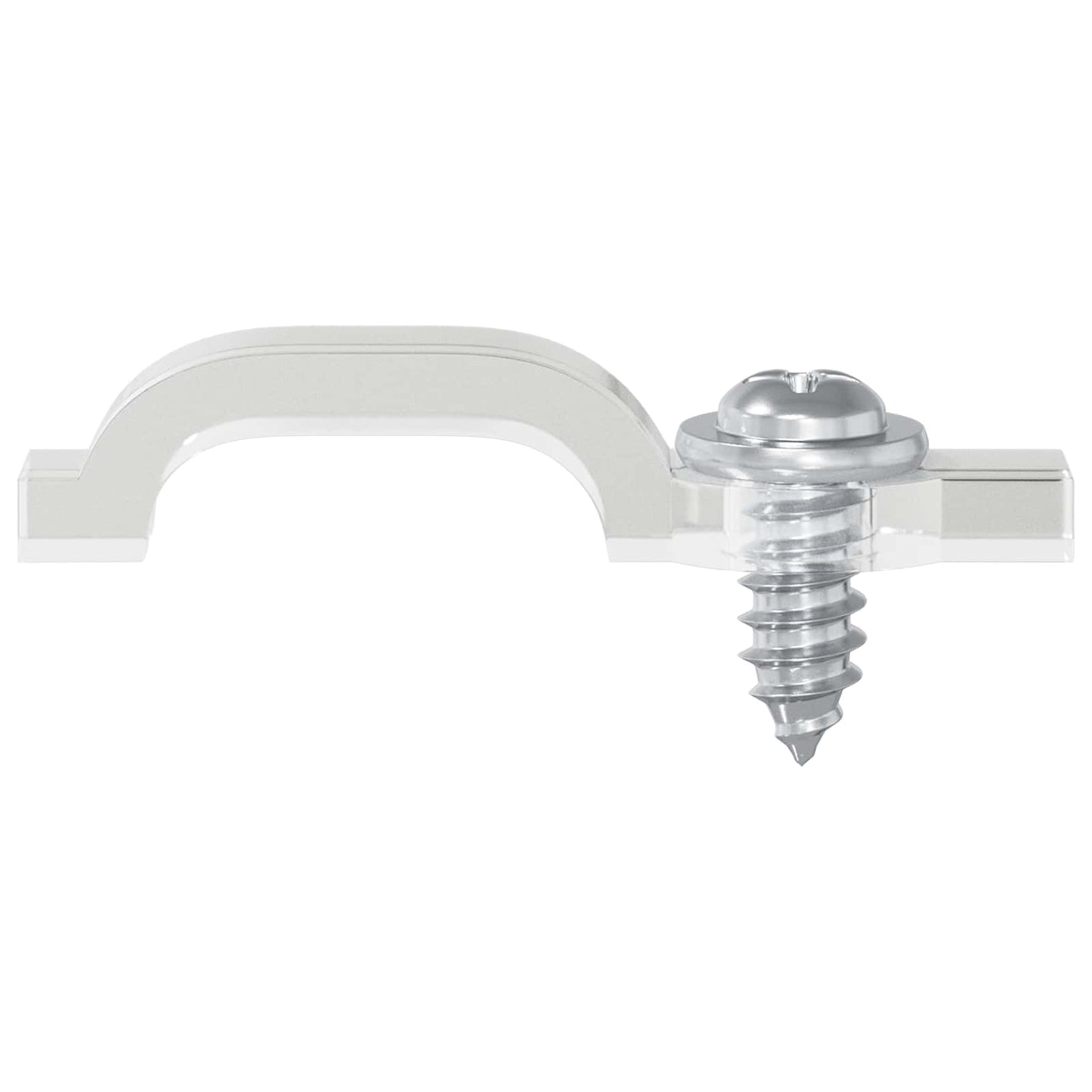 Clip per Striscia LED 2 pcs Trasparente 23,8 x 7,3 x 4,3 mm