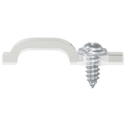 Clip per Striscia LED 2 pcs Trasparente 23,8 x 7,3 x 4,3 mm