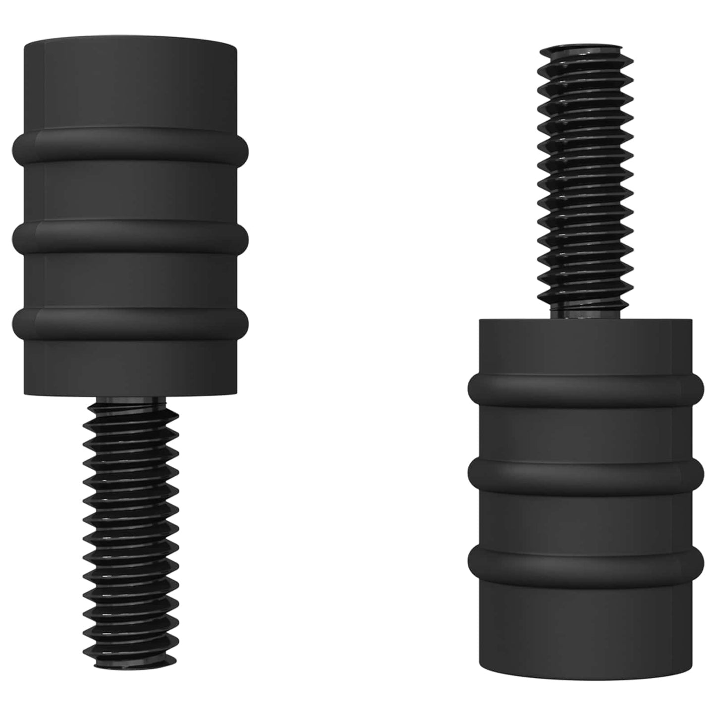 Vite di Standoff 2 pcs Nero M4 Gomma e Acciaio | homemem39
