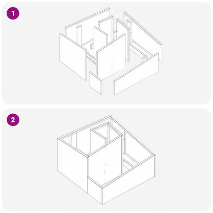 Vaso da giardino Bianco 60 x 60 x 50 cm