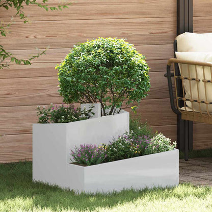 Vaso da giardino Argento 60 x 60 x 50 cm Acciaio zincato