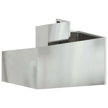 Vaso da giardino Argento 60 x 60 x 50 cm Acciaio zincato