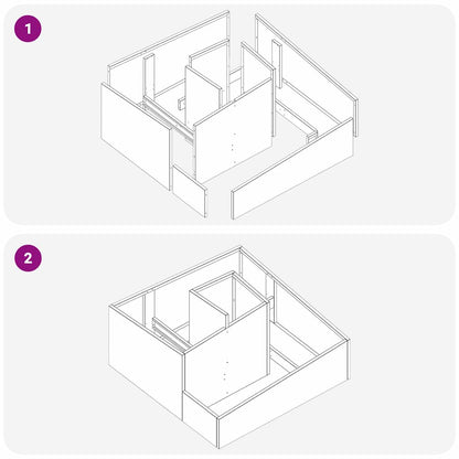 Vaso da giardino Antracite 80 x 80 x 50 cm
