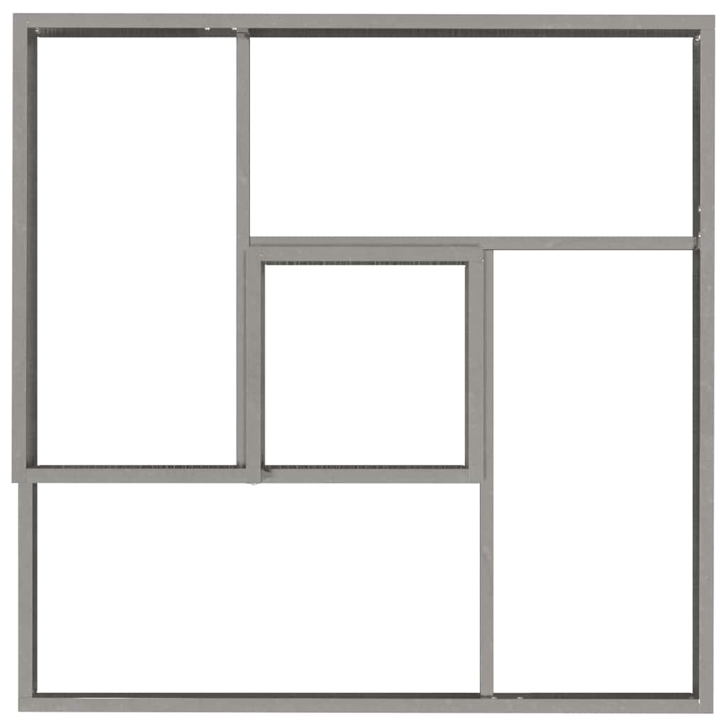 Vaso da giardino Argento 80 x 80 x 50 cm Acciaio inossidabile