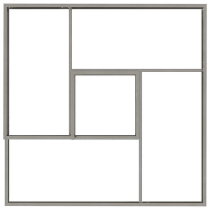 Vaso da giardino Argento 100 x 100 x 50 cm Acciaio inossidabile