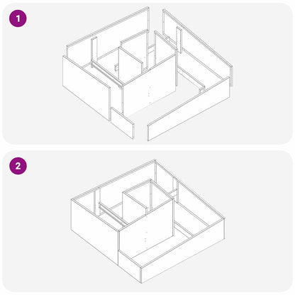 Vaso da giardino Argento 100 x 100 x 50 cm Acciaio zincato | homemem39