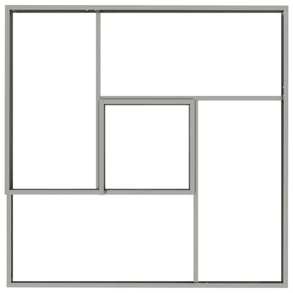 Vaso da giardino Argento 100 x 100 x 50 cm Acciaio zincato