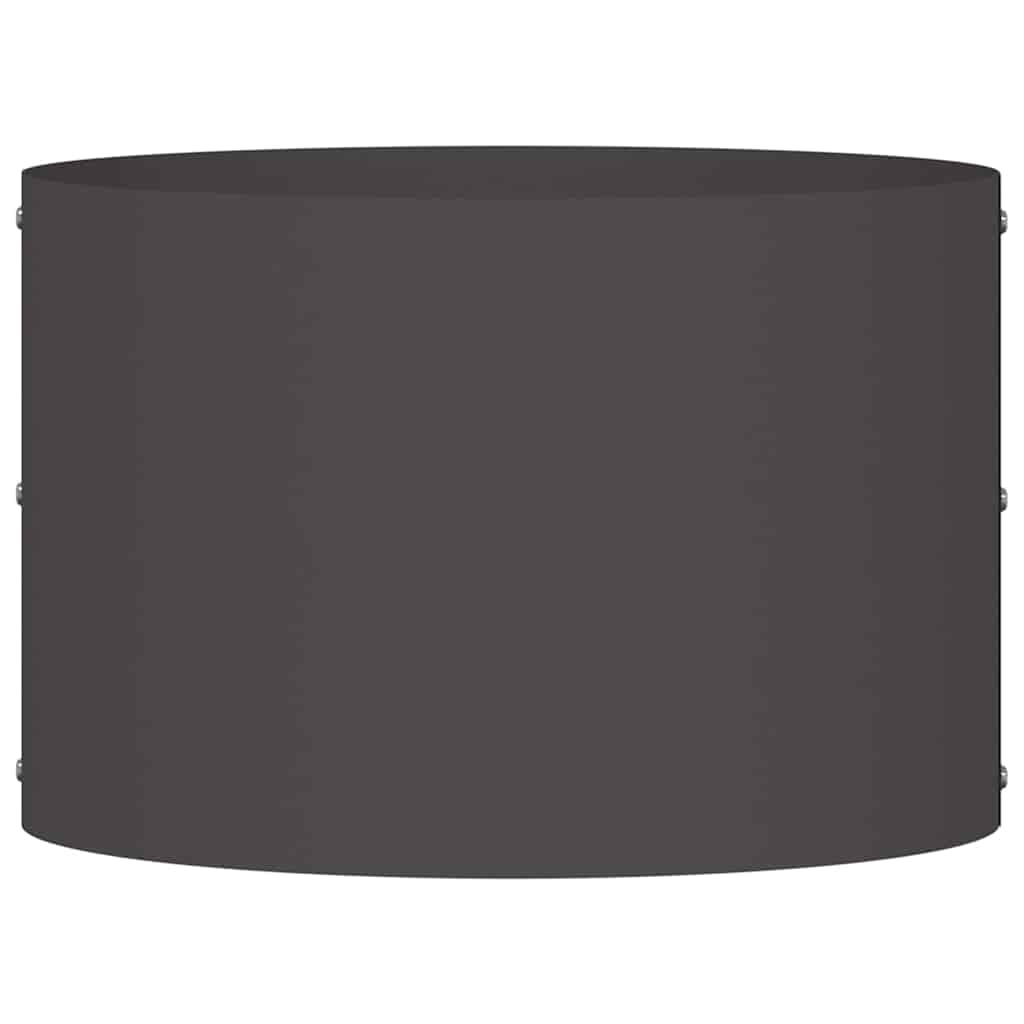 Vaso da giardino Nero 30 x 30 x 20 cm Acciaio