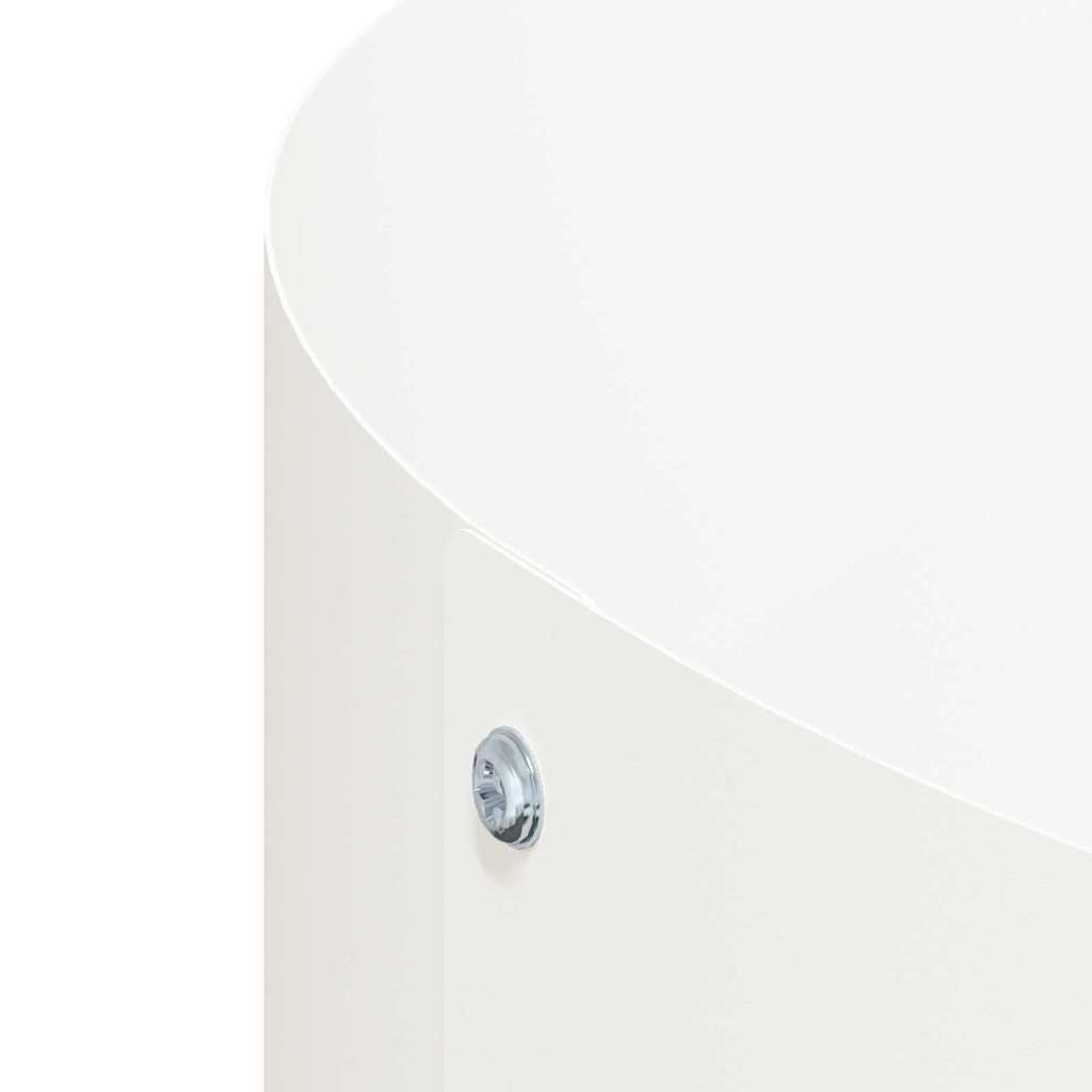 Vaso da giardino 5 pcs Bianco 30 x 30 x 20 cm