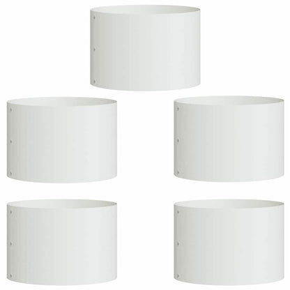 Vaso da giardino 5 pcs Bianco 30 x 30 x 20 cm