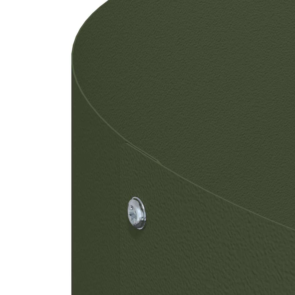 Vaso da giardino Verde oliva 30 x 30 x 20 cm