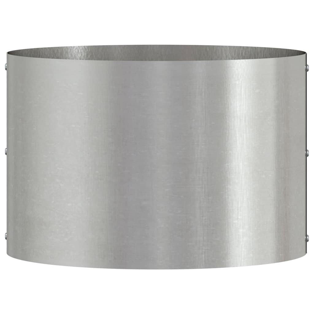 Vaso da giardino Argento 30 x 30 x 20 cm Acciaio inossidabile