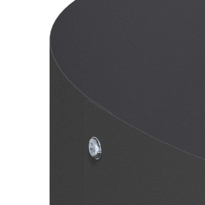 Vaso da giardino Nero 40 x 40 x 20 cm Acciaio laminato a freddo