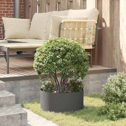 Vaso da giardino Nero 40 x 40 x 20 cm Acciaio laminato a freddo
