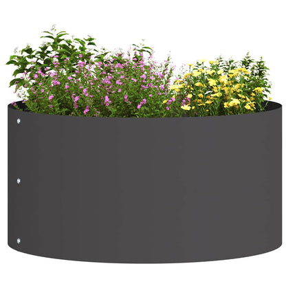 Vaso da giardino 5 pcs Nero 40 x 40 x 20 cm
