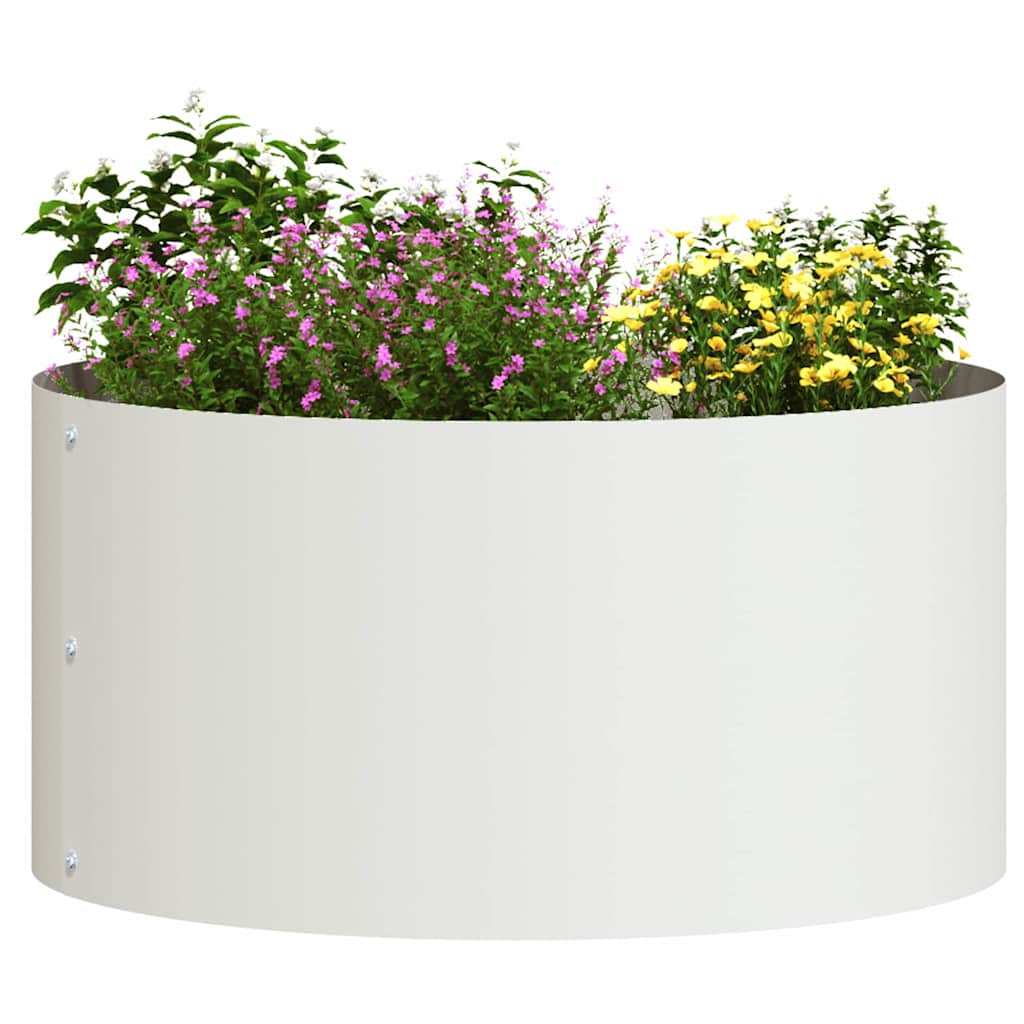 Vaso da giardino 5 pcs Bianco 40 x 40 x 20 cm