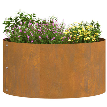 Anello per vaso 5 pcs Marrone 40 x 40 x 20 cm Acciaio CorTen