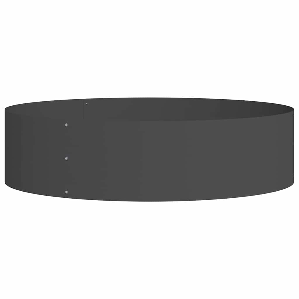 Anello per vaso Nero 80 x 80 x 20 cm Acciaio laminato a freddo