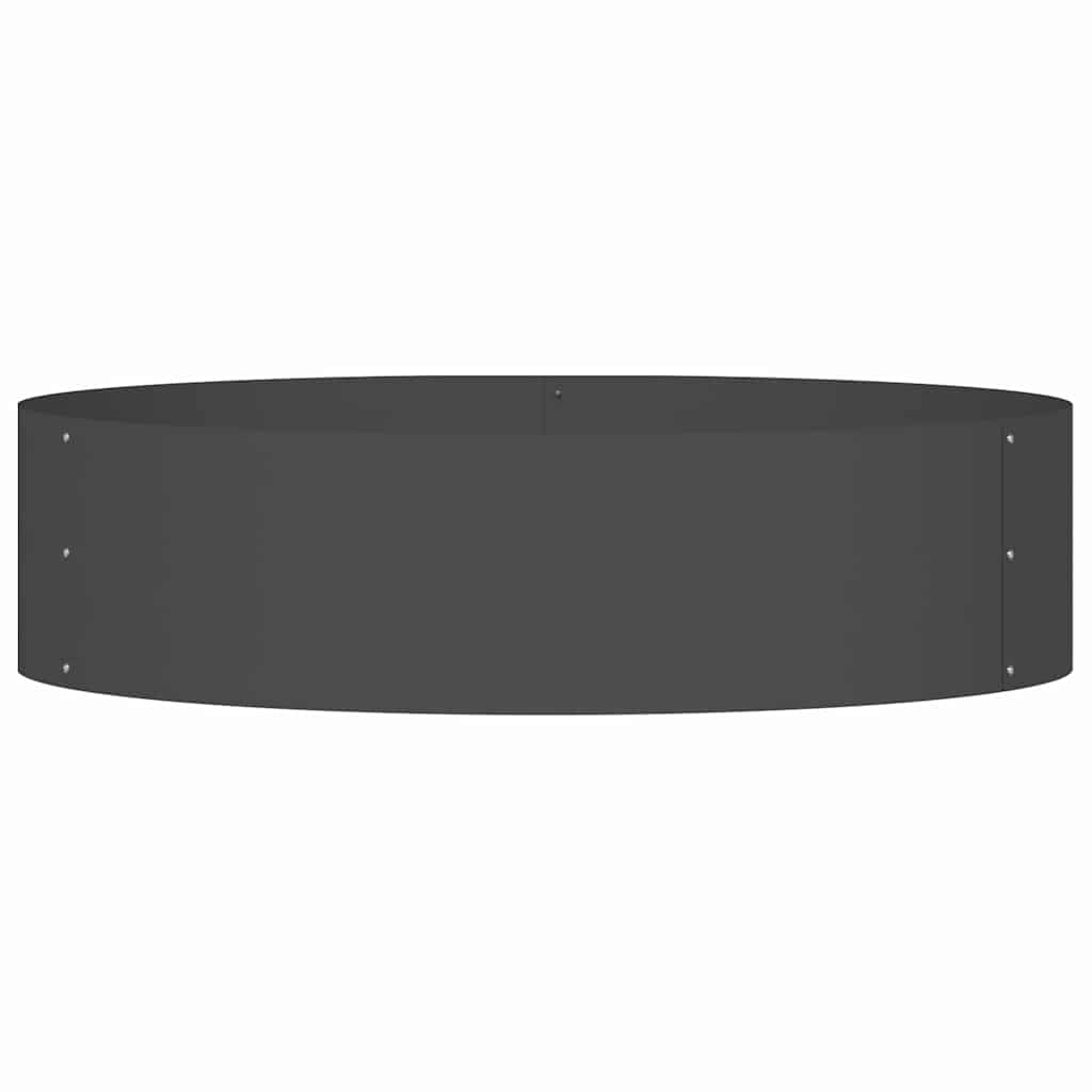 Anello per vaso Nero 80 x 80 x 20 cm Acciaio laminato a freddo | homemem39