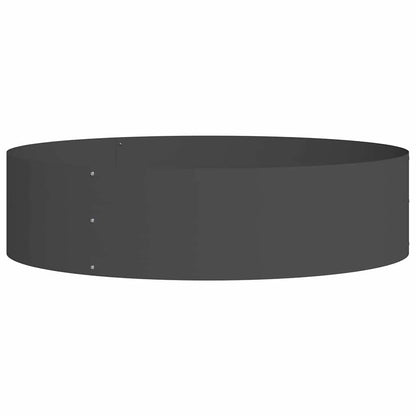 Vaso da giardino 5 pcs Nero 80 x 80 x 20 cm