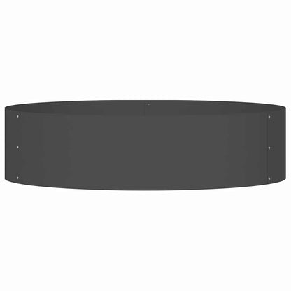 Vaso da giardino 5 pcs Nero 80 x 80 x 20 cm