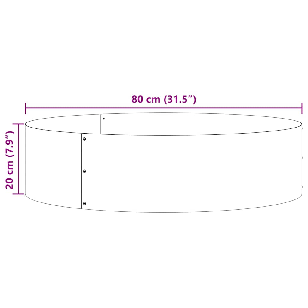 Anello per vaso 5 pcs Bianco 80 x 80 x 20 cm | homemem39