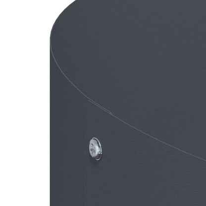 Vaso da giardino 5 pcs Antracite 80 x 80 x 20 cm