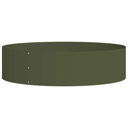 Vaso da giardino 5 pcs Verde oliva 80 x 80 x 20 cm