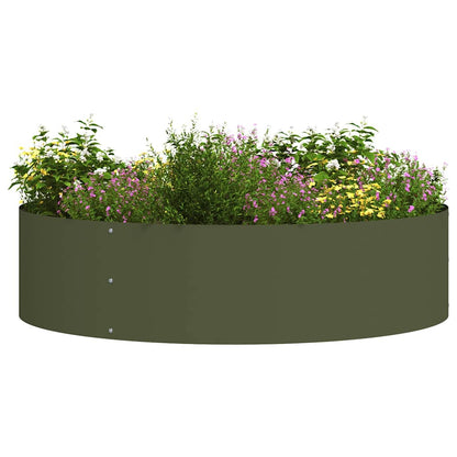 Vaso da giardino 5 pcs Verde oliva 80 x 80 x 20 cm