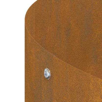 Anello per vaso Marrone 80 x 80 x 20 cm Acciaio CorTen