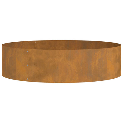 Anello per vaso Marrone 80 x 80 x 20 cm Acciaio CorTen