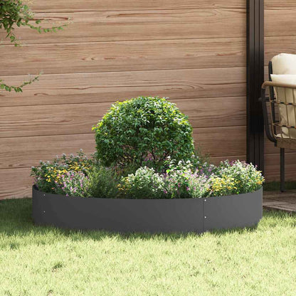 Vaso da giardino 5 pcs Nero 120 x 120 x 20 cm