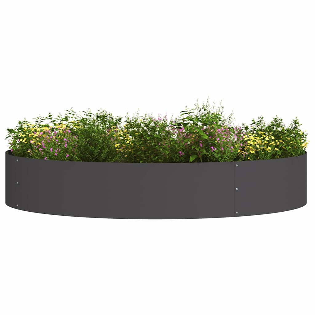 Vaso da giardino 5 pcs Nero 120 x 120 x 20 cm