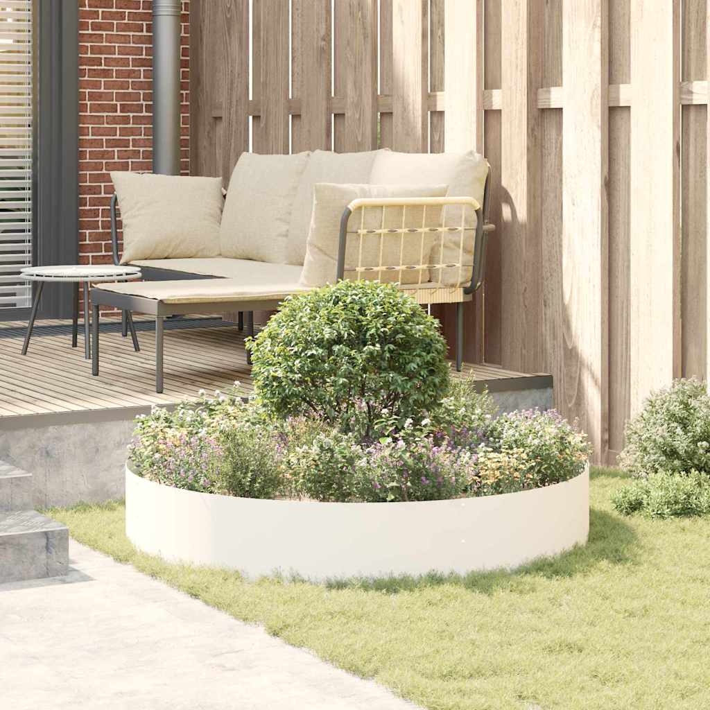 Vaso da giardino Bianco 120 x 120 x 20 cm